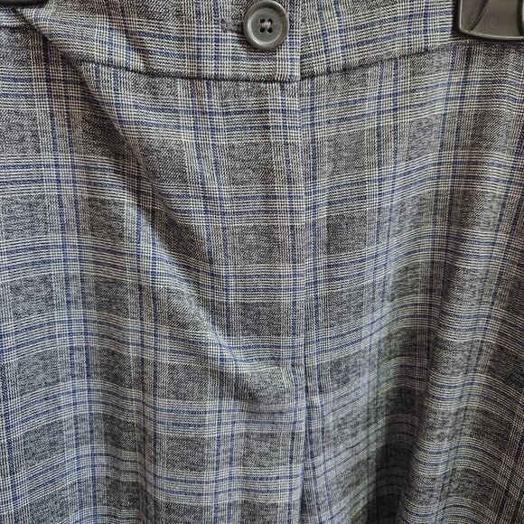 Blue/Grey plaid pants - Picture 2 of 7